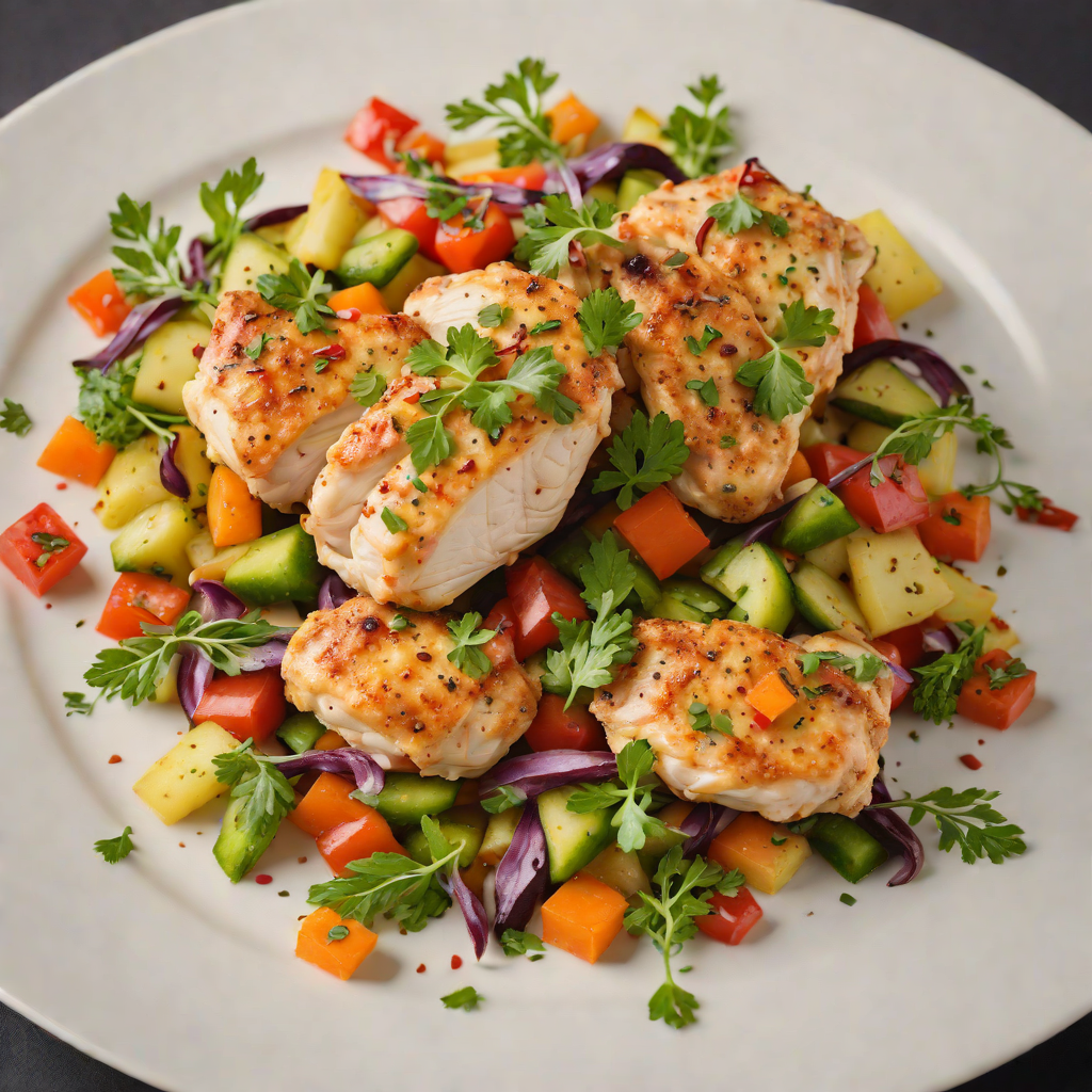 Sautéed Chicken with Seasonal Vegetable Medley