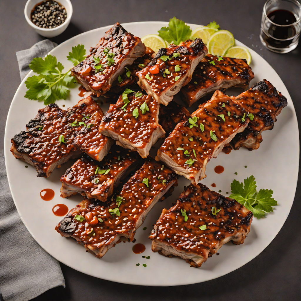 Salt-and-Pepper Spareribs with Charcoal Grilled Finish