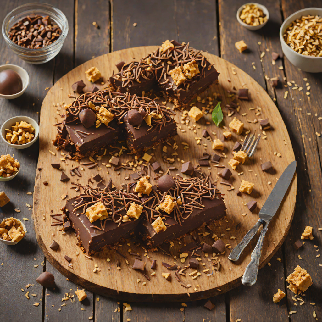 No-Bake Chocolate Hedgehog Slice with Biscuit Crunch