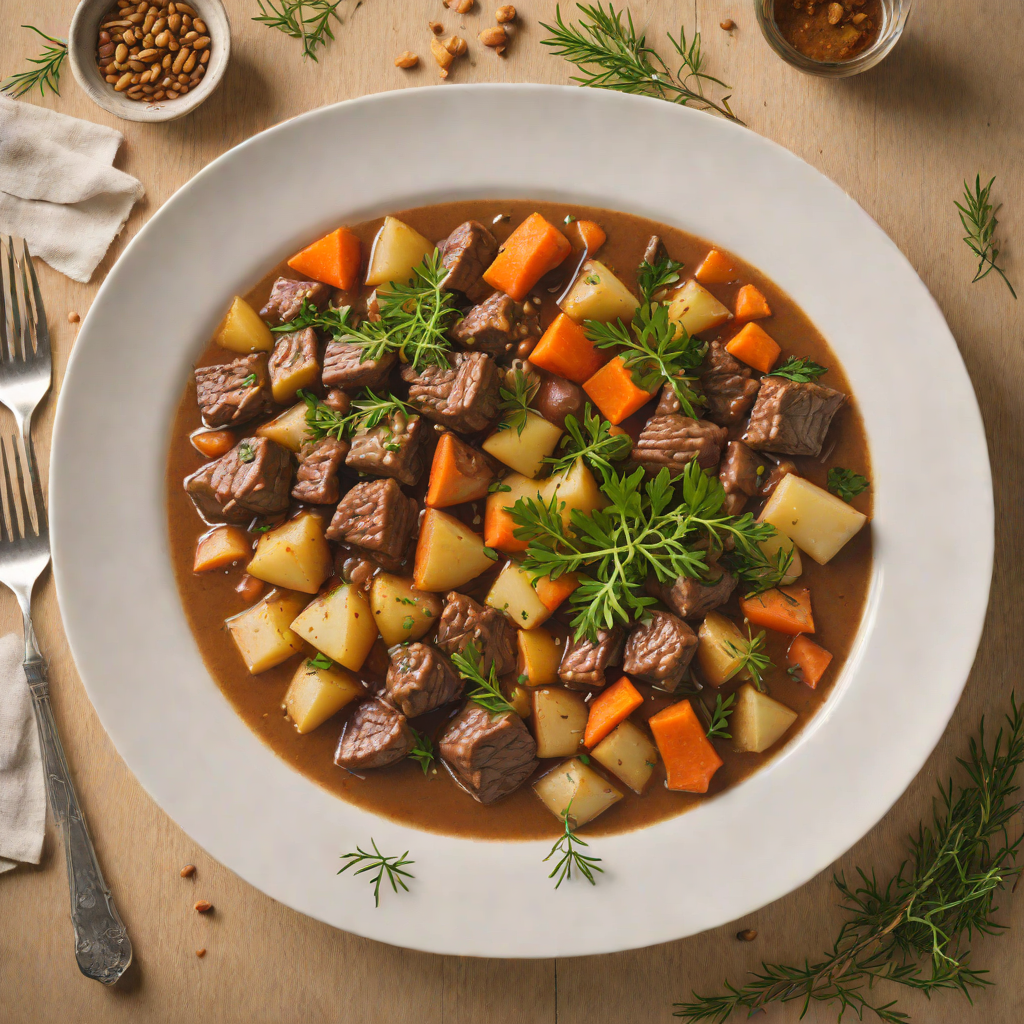 Northern-Style Beef Stew with Root Vegetables and Juniper