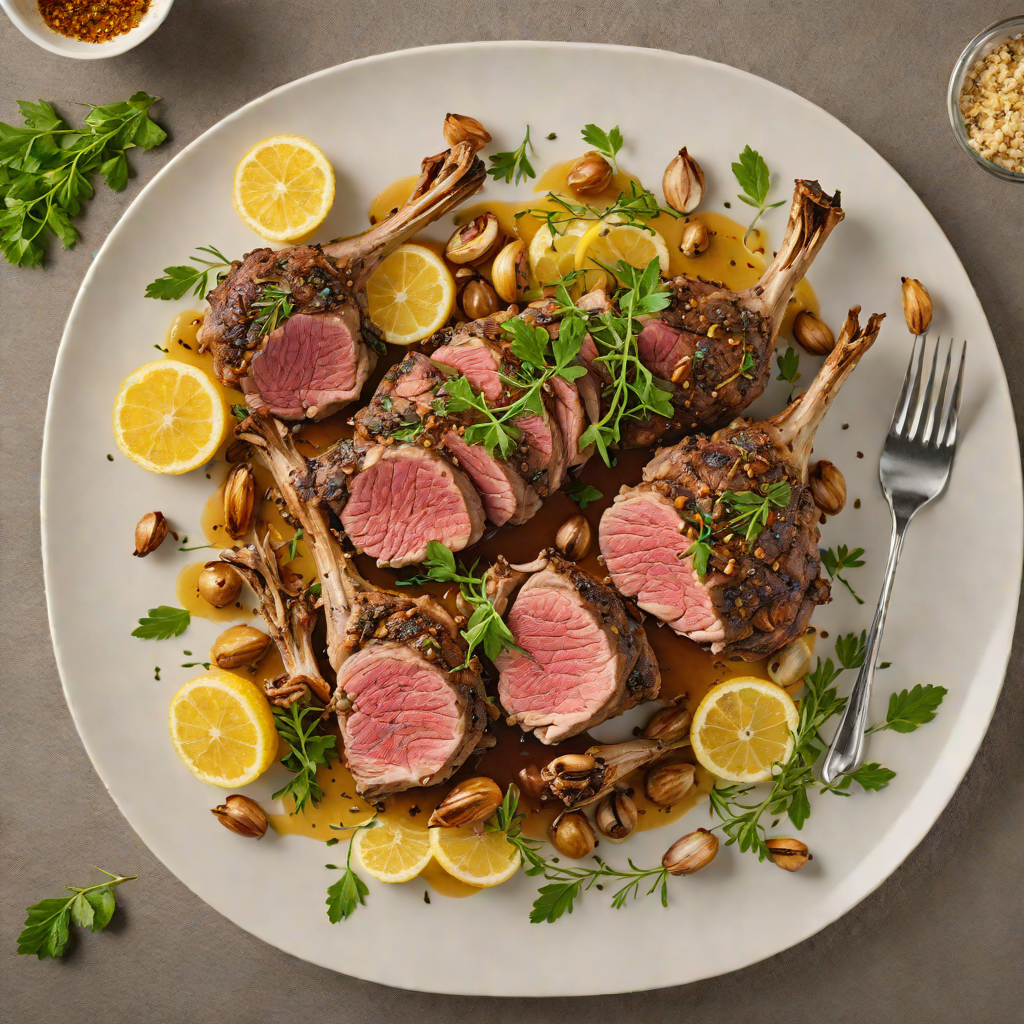 Slow-Roasted Mediterranean Herb Lamb with Garlic and Lemon