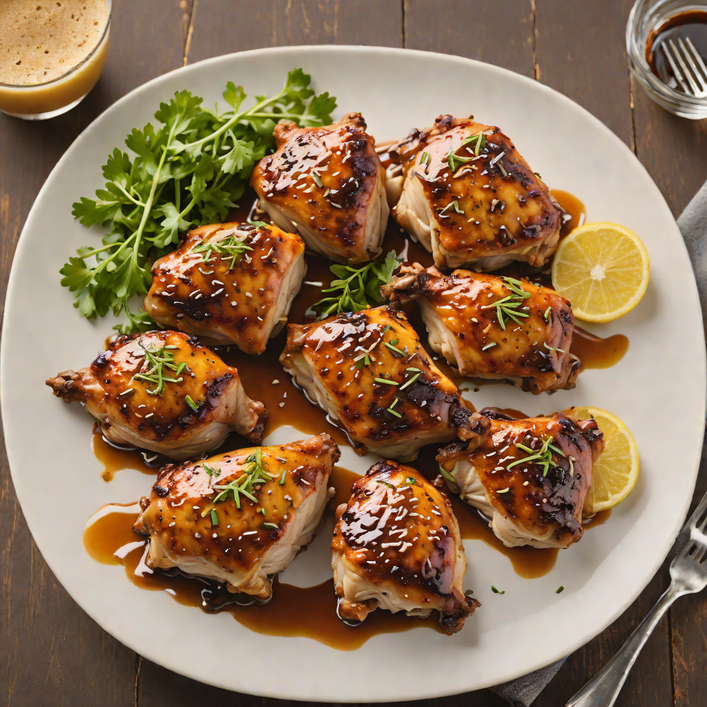 Honey-Glazed Coffee Rubbed Chicken Thighs
