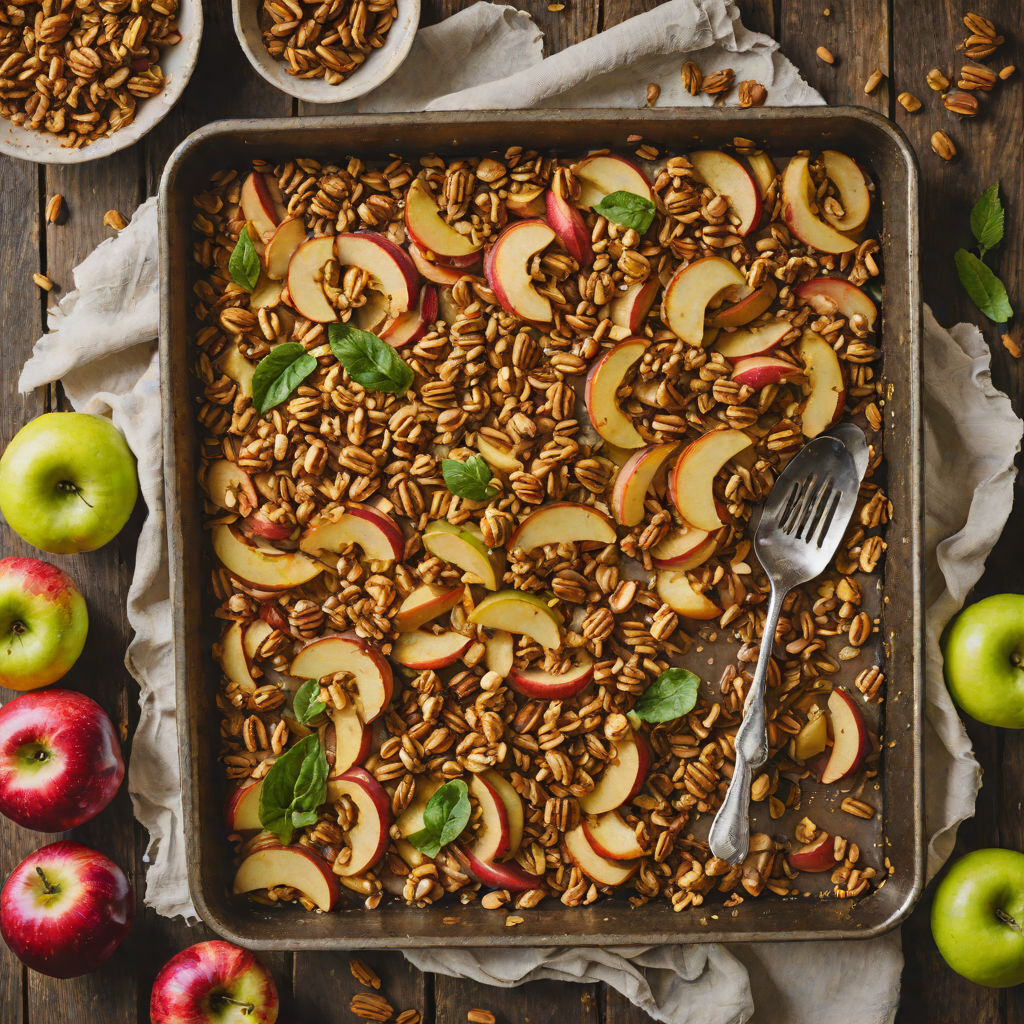 Sheet Pan Caramelized Apple Cinnamon Crisp