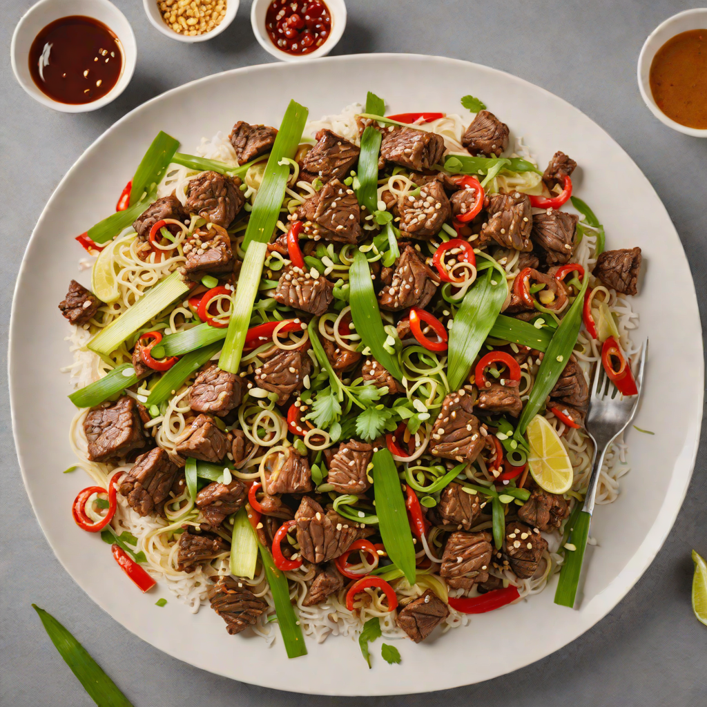 Stir-Fried Lemongrass Beef with Garlic and Chili