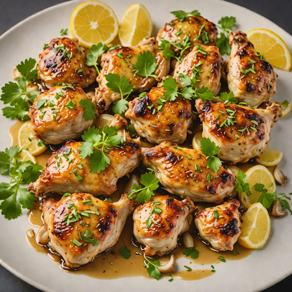 Sautéed Garlic Lemon Chicken Thighs
