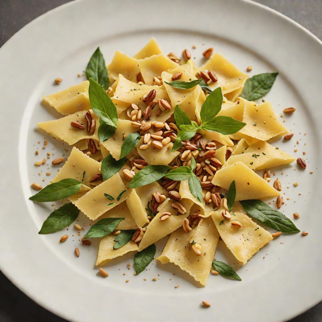 Pasta Agnolotti with Sage Butter and Toasted Pine Nuts