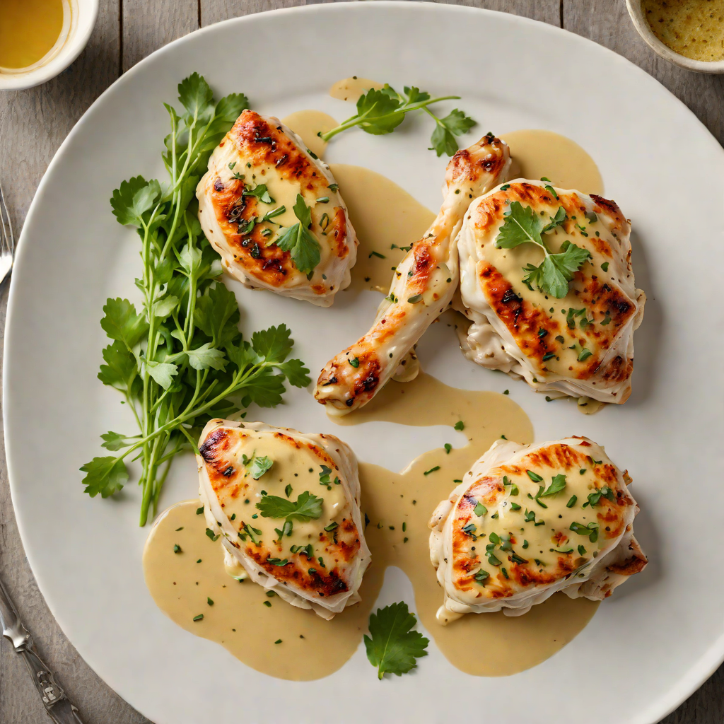 Pan-Seared Chicken with Spiced Herb Butter Sauce