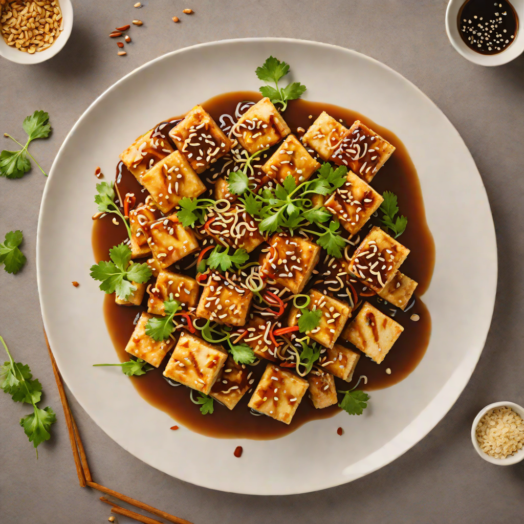 Stir-Fried Tofu with Classic Garlic Soy Glaze