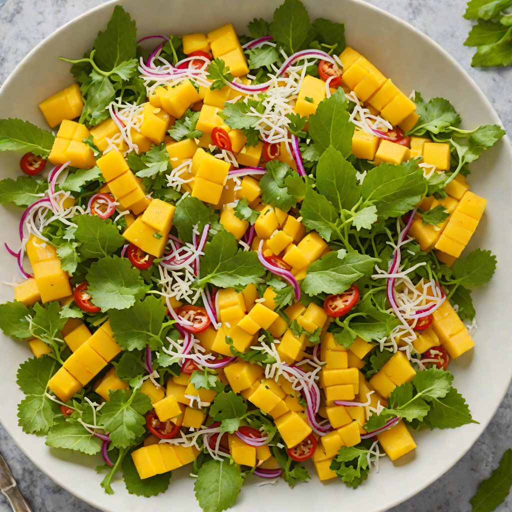 Mango and Coconut Thai Salad with Spicy Lime Dressing