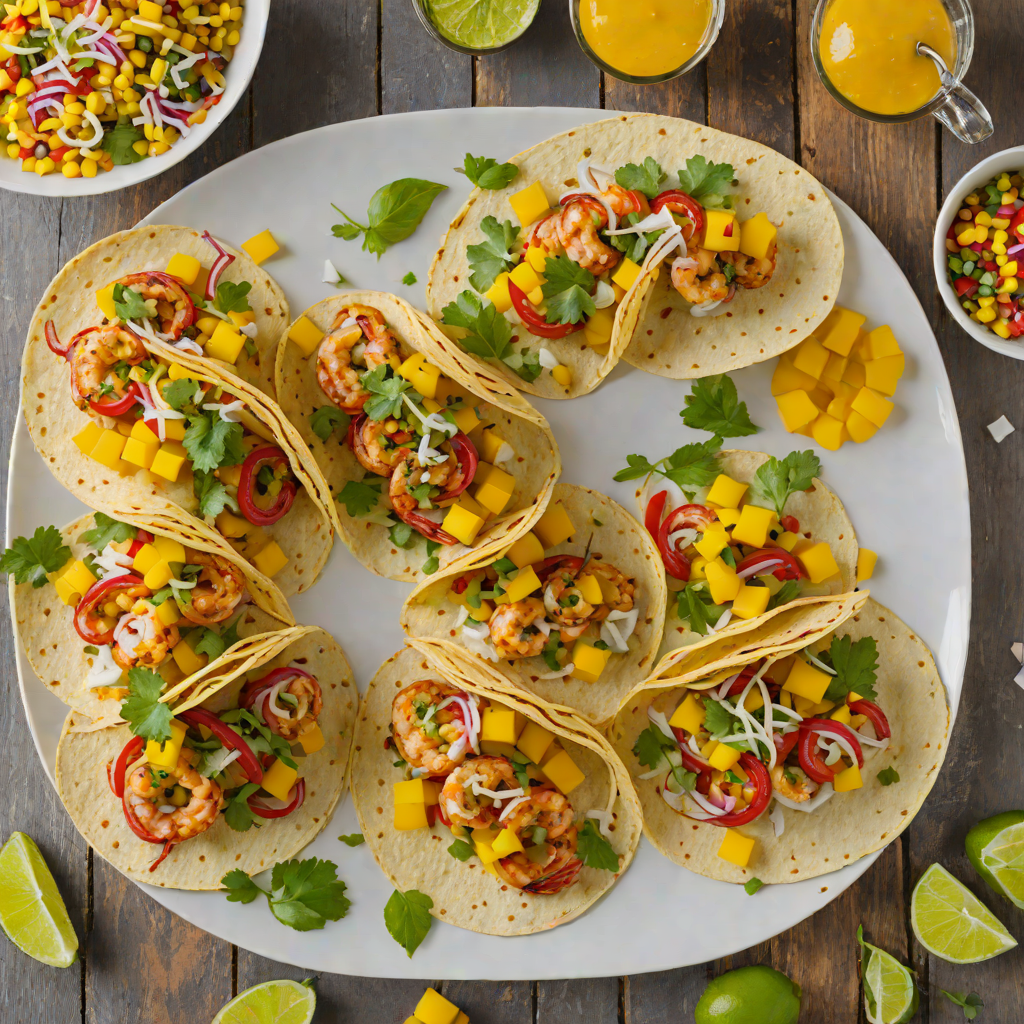 Jerk-Spiced Grilled Shrimp Tacos with Mango Salsa