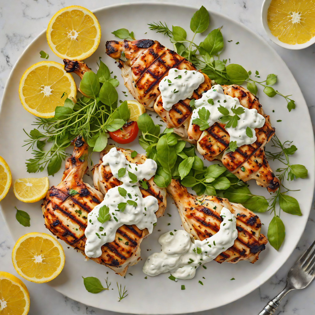 Citrus and Herb Grilled Chicken with Tzatziki
