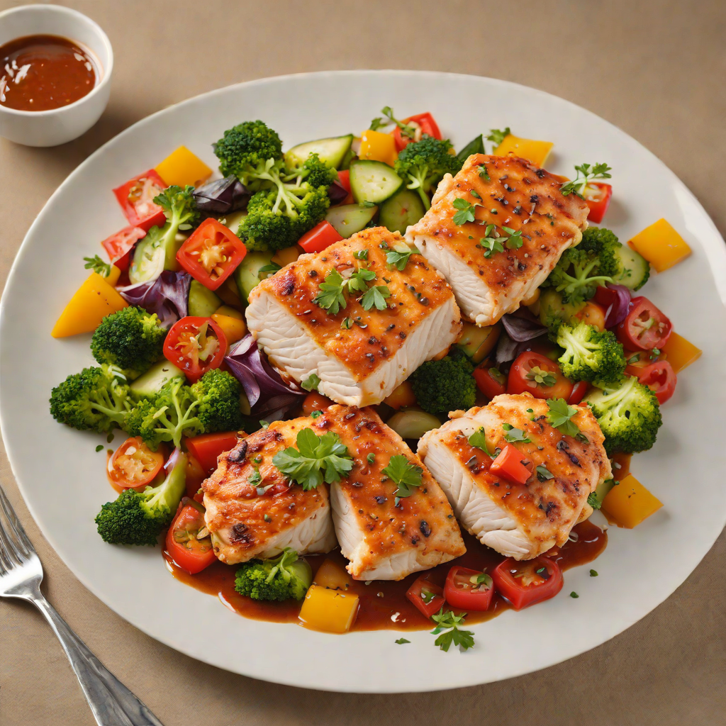 Pan-Seared Chicken with Smoked Paprika and Vegetable Medley