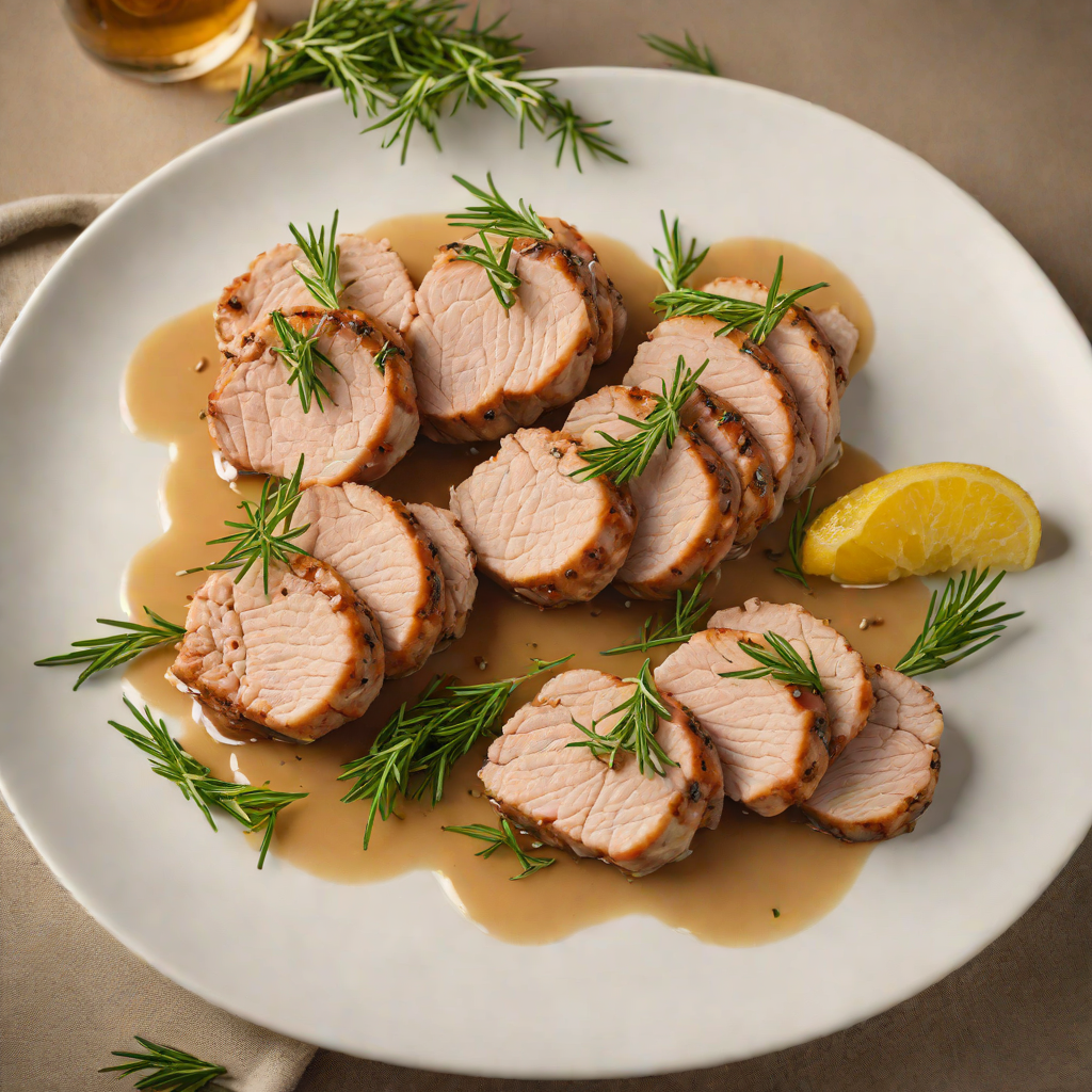 Pan-Seared Pork Tenderloin with Cider and Rosemary