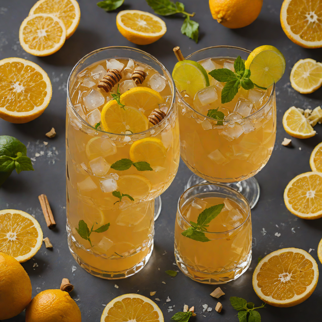 Citrus-Honey Ginger Tea for Soothing Sore Throats