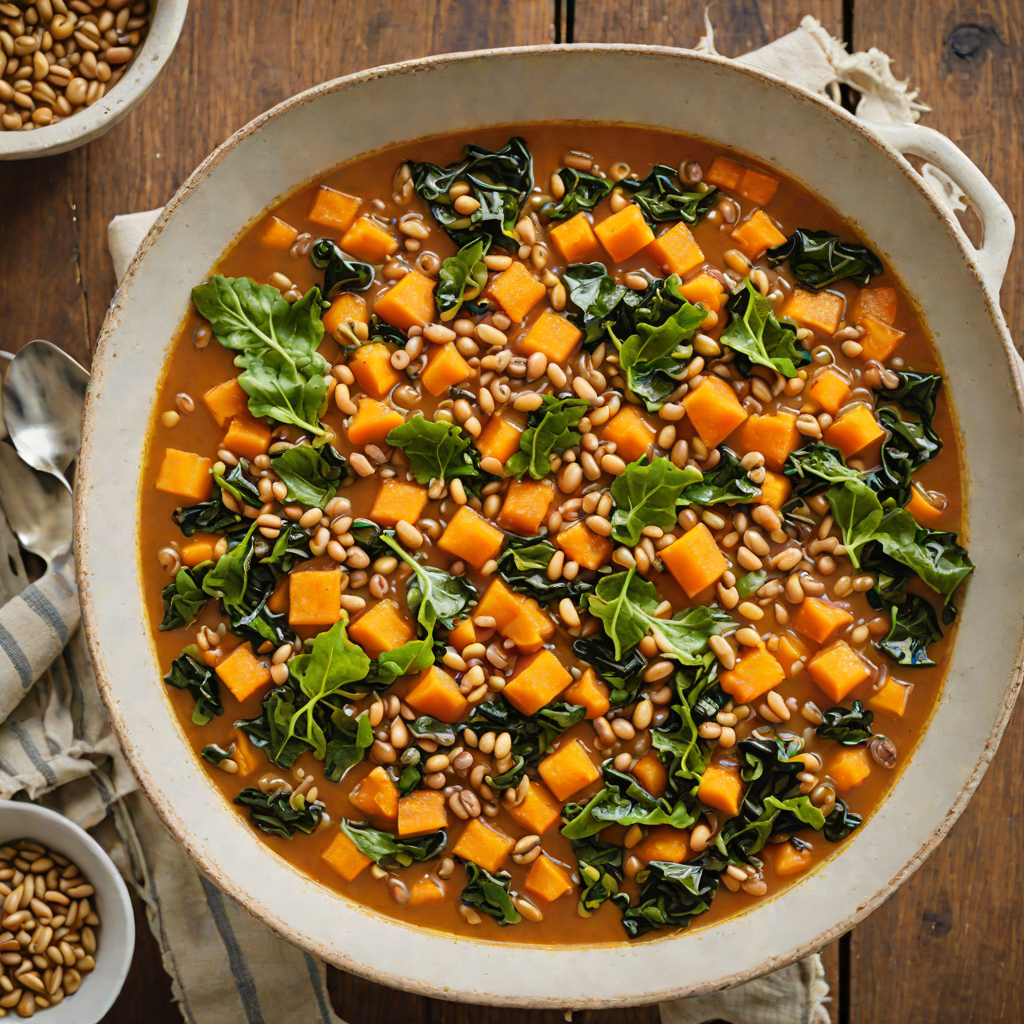 Sweet Potato and Black-Eyed Pea Stew with Collard Greens