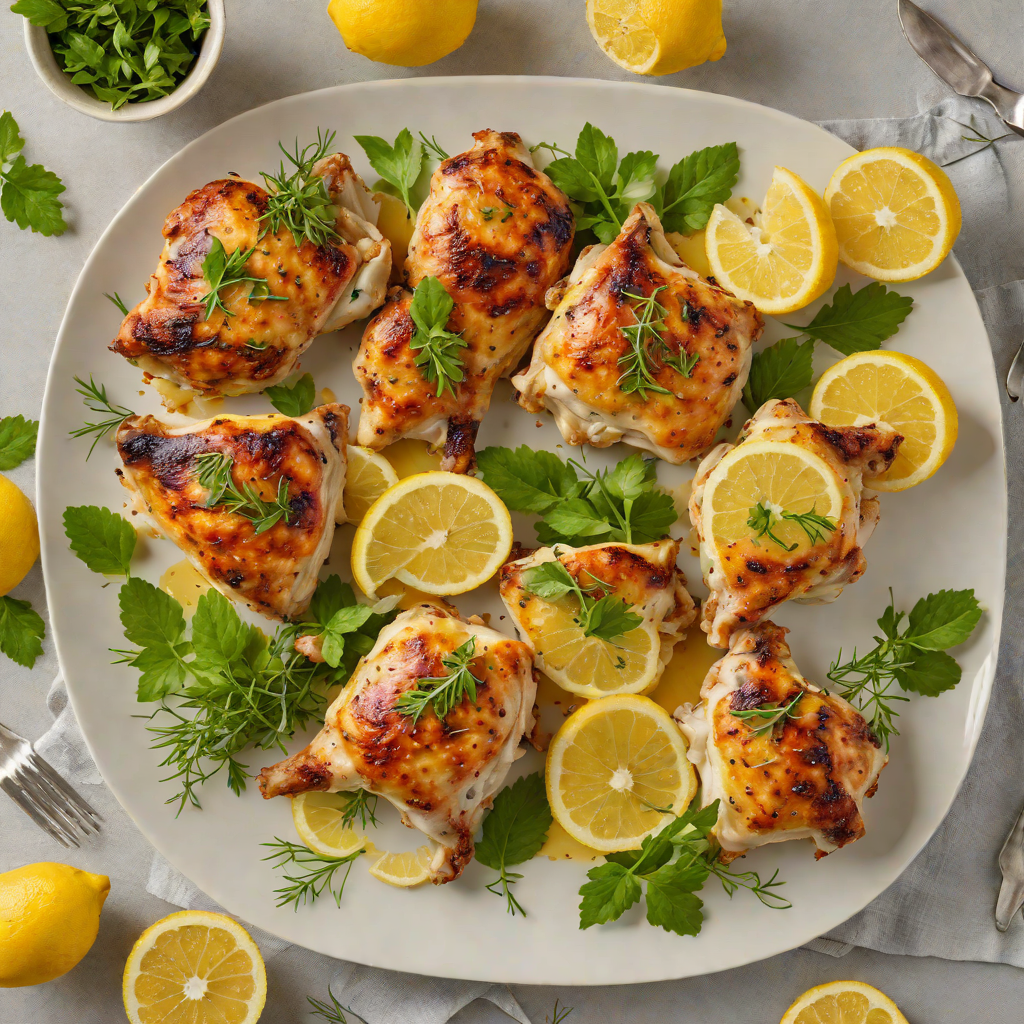 Baked Surface-Style Lemon Herb Chicken Thighs