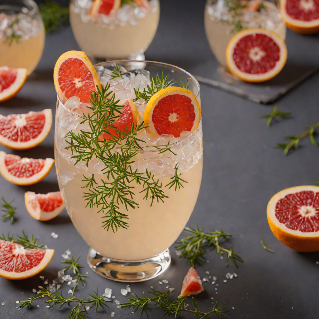 Sparkling Grapefruit and Thyme Gin Fizz
