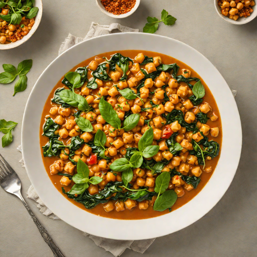 Indian-Spiced Chickpea and Spinach Stew