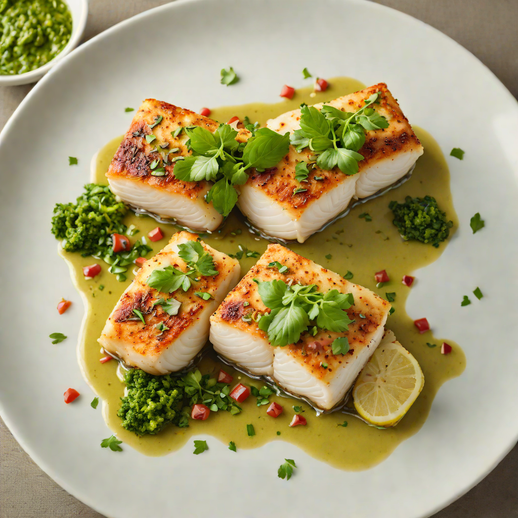 Pan-Seared Cod with Canary Island Mojo Verde