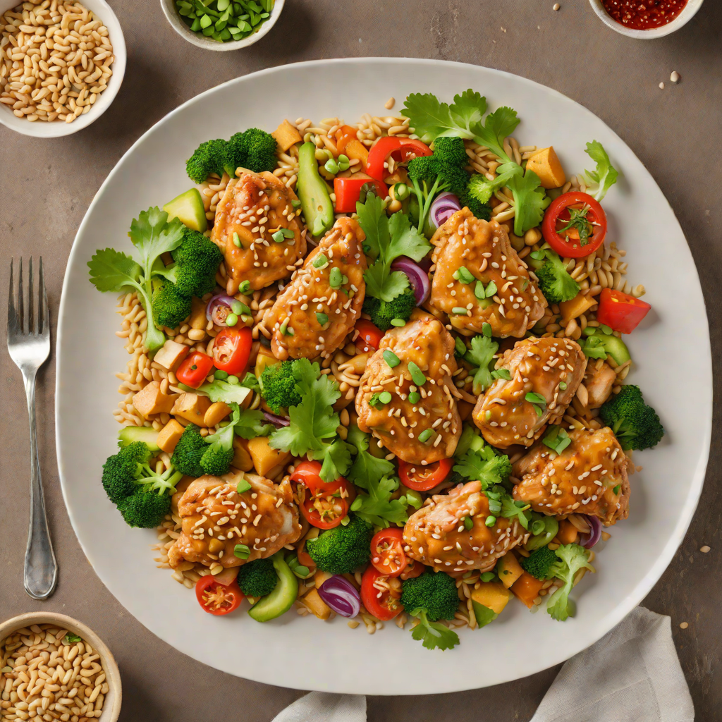 One-Pot Spicy Peanut Chicken with Vegetables