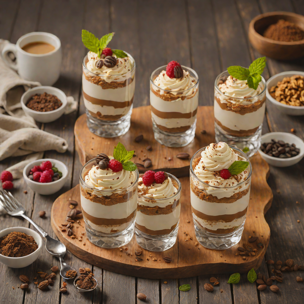Classic Tiramisu Parfaits with Espresso and Mascarpone