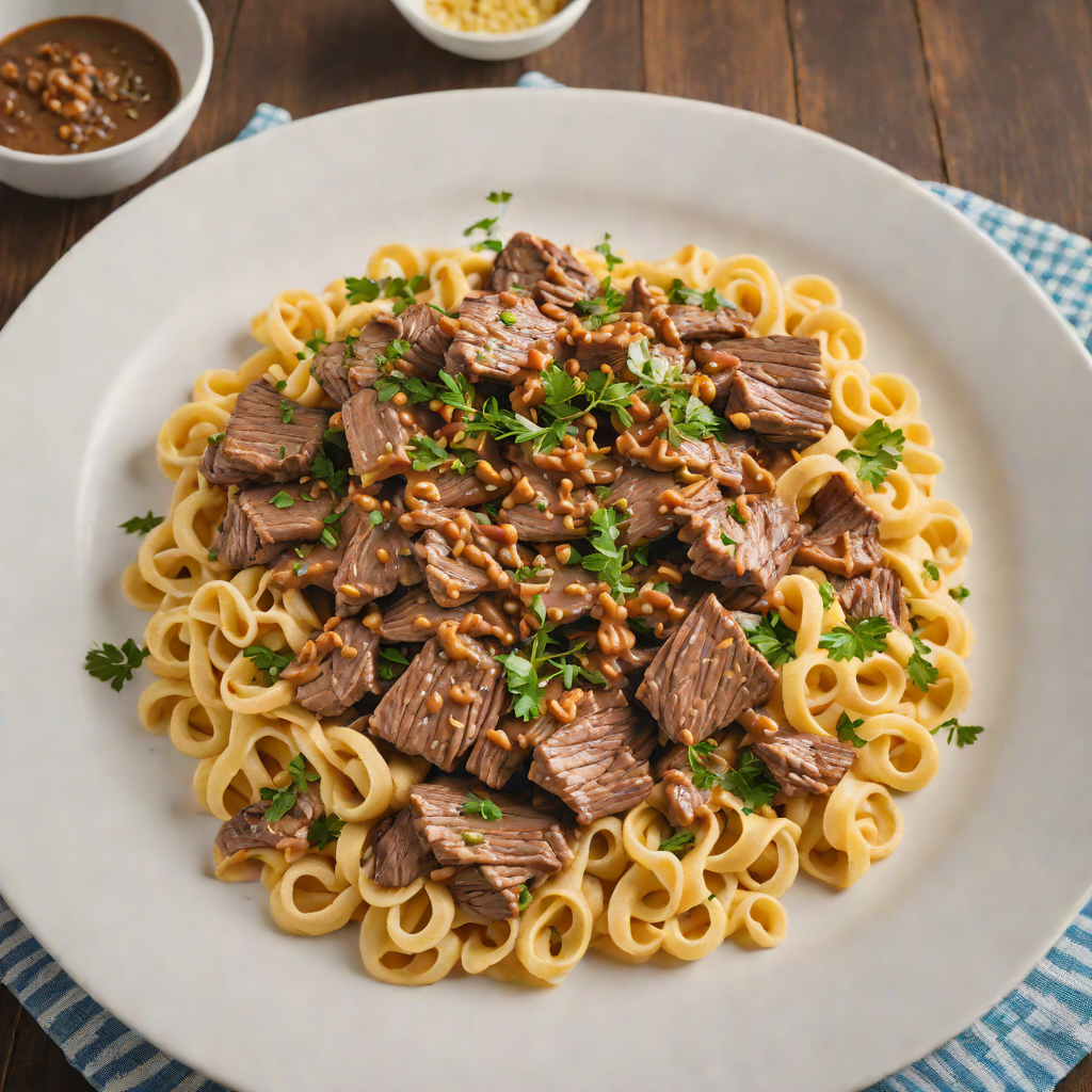Slow-Cooked Beef and Vegemite Stroganoff