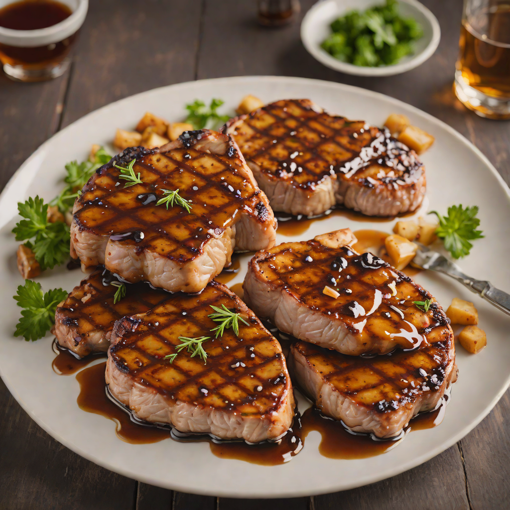 Whiskey-Glazed Grilled Pork Chops with Marcellus Maple Syrup