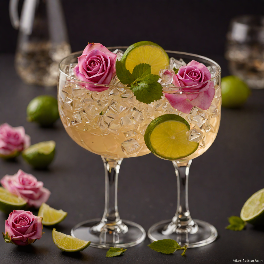Lime-Infused Vodka Rose Cocktail