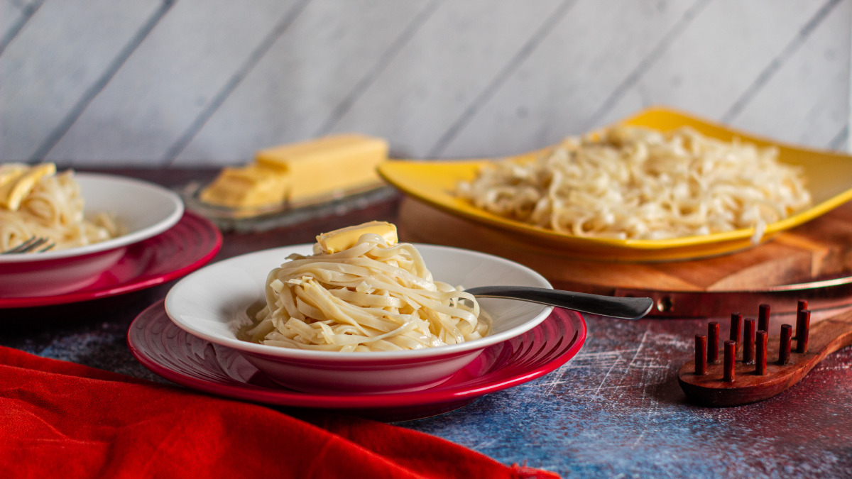 Authentic Buttered Egg Noodles