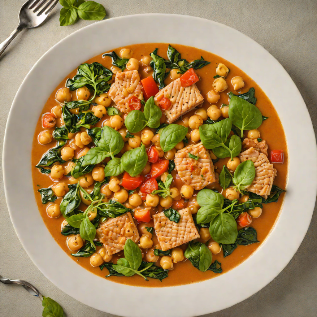 Spiced Turkey and Chickpea Stew with Tomato and Spinach