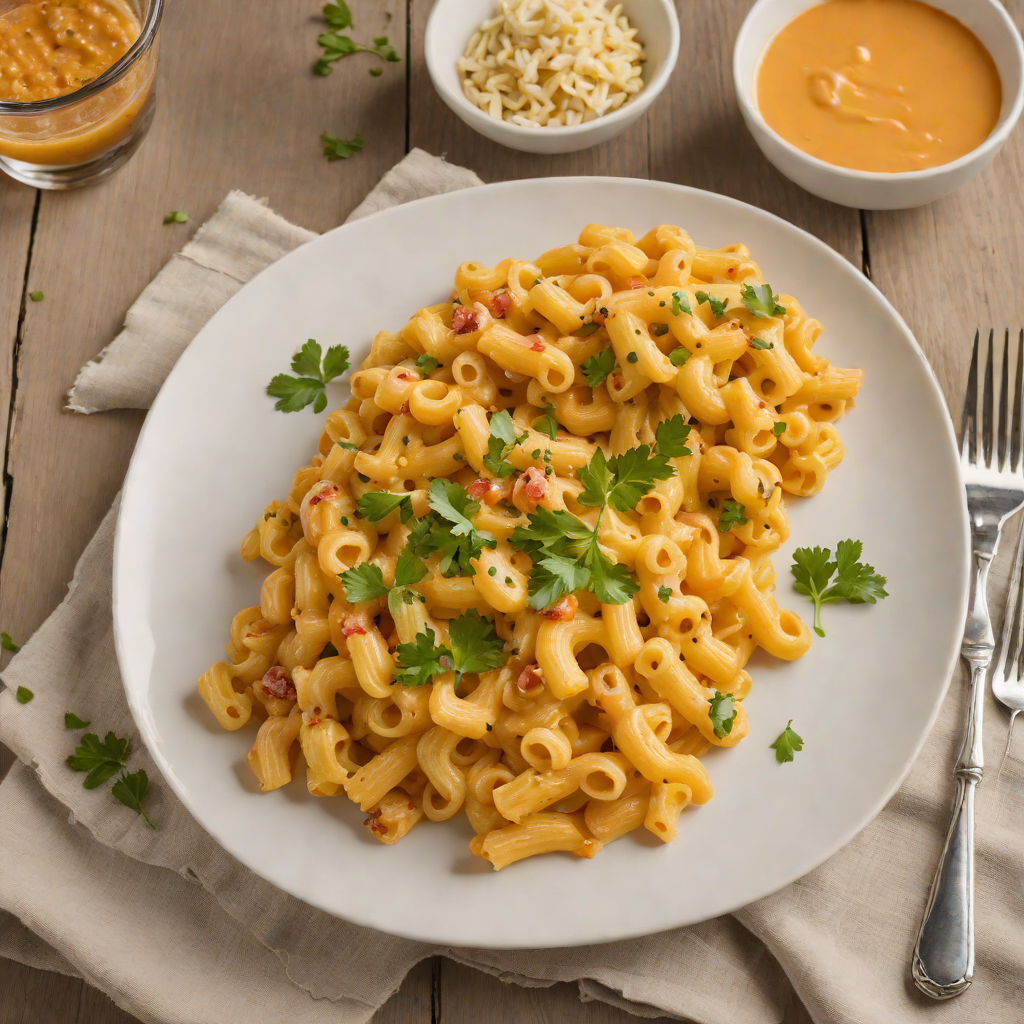 Oven-Baked Macaroni with Cheddar and Hidden Veggie Sauce