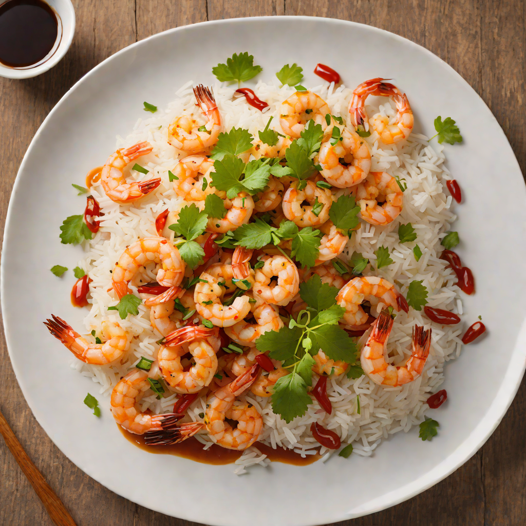 Sautéed Shrimp with Chili-Garlic Sauce and Jasmine Rice