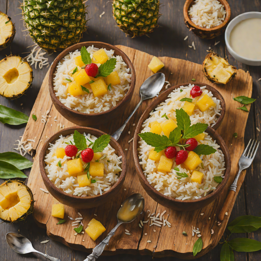 Tiki-Inspired Pineapple Coconut Rice Pudding