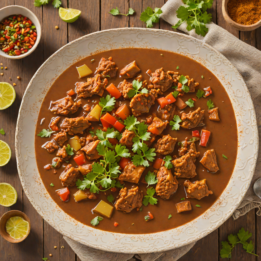 Simmered Berbere-Spiced Chicken Stew with Injera Bread