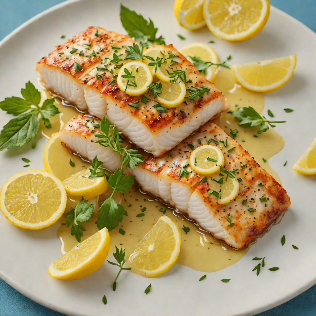 Pan-Seared Cod with Garlic Butter and Lemon
