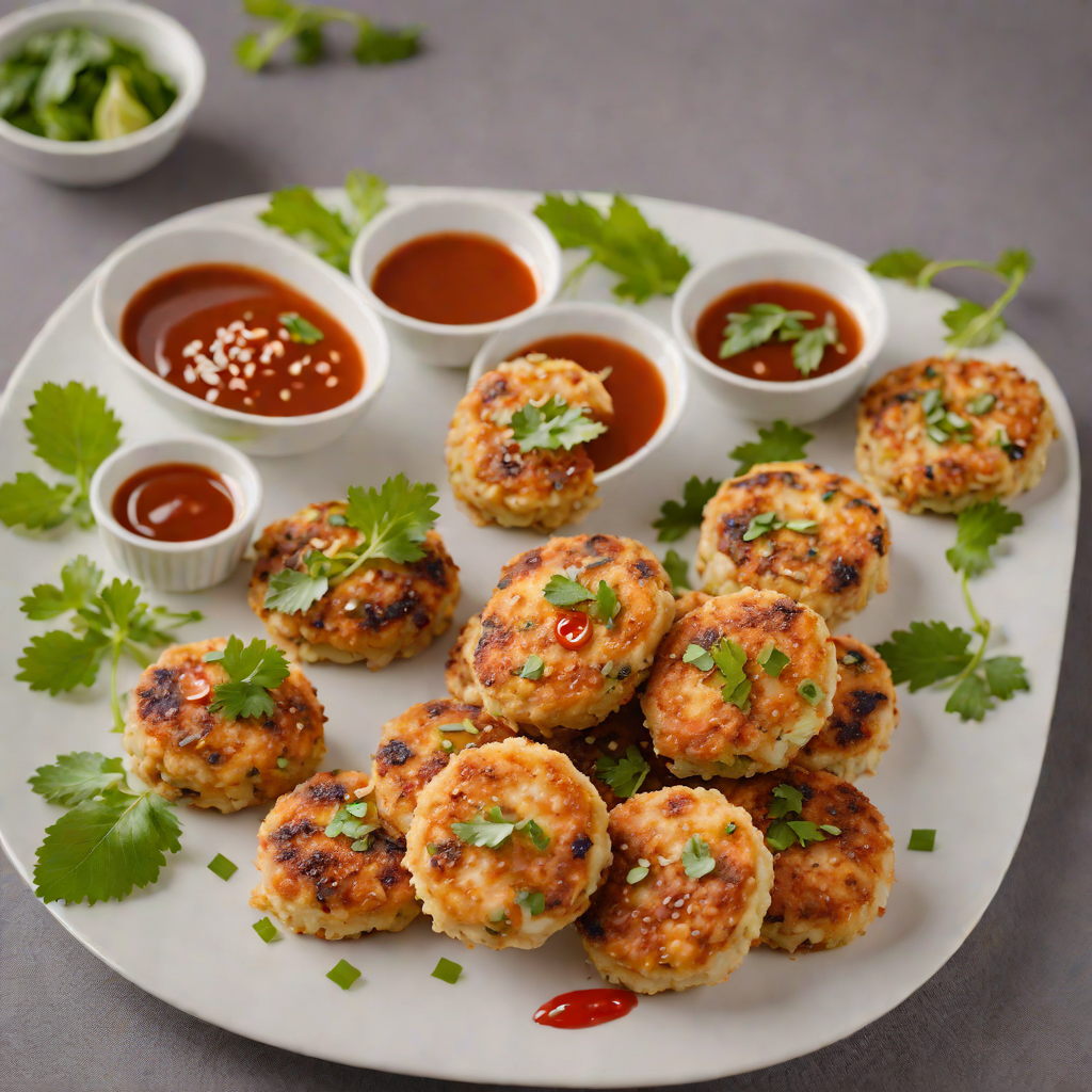 Pan-Fried Thai Fish Cakes with Sweet Chili Dipping Sauce