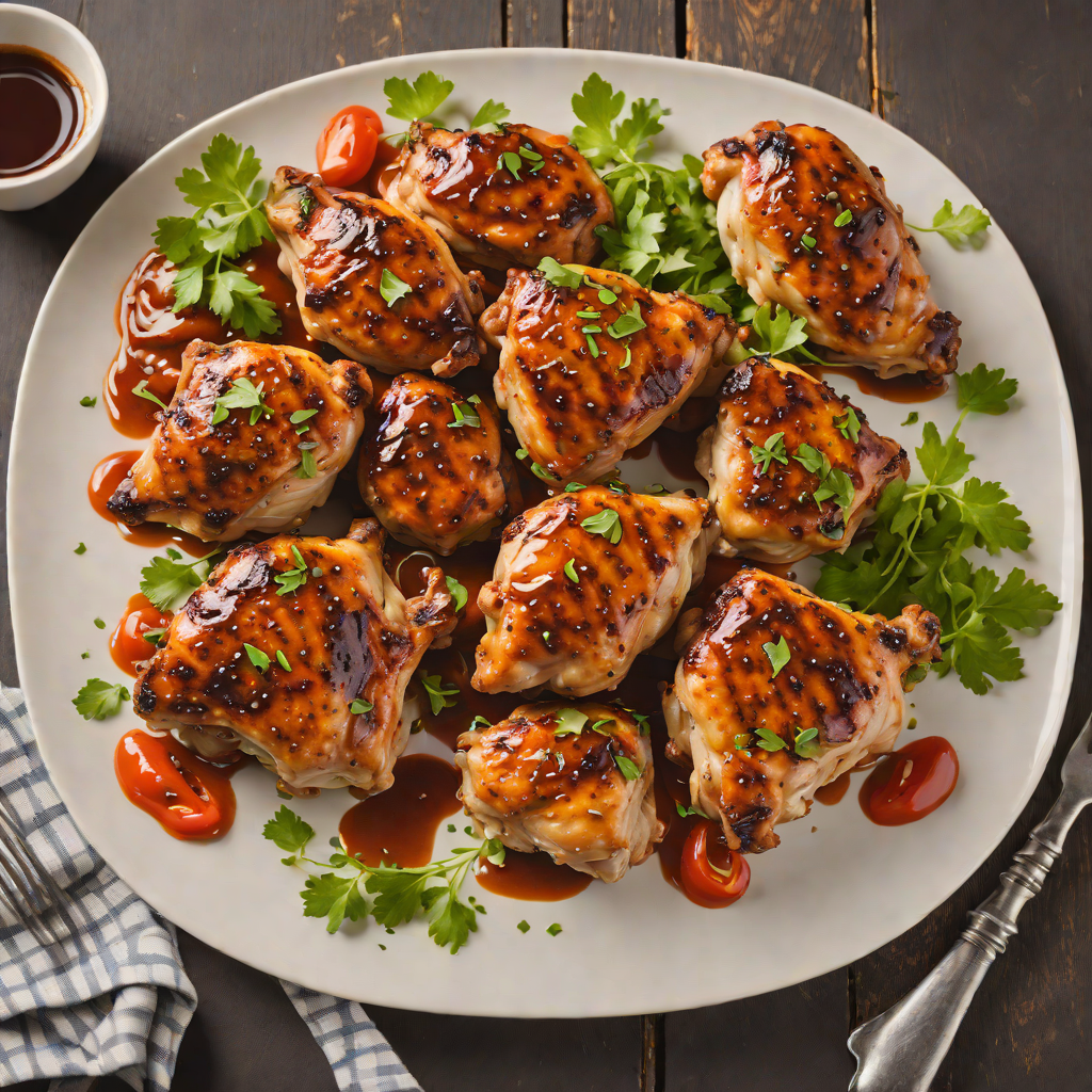 Grilled Beer-Marinated Chicken Thighs with Smoked Paprika
