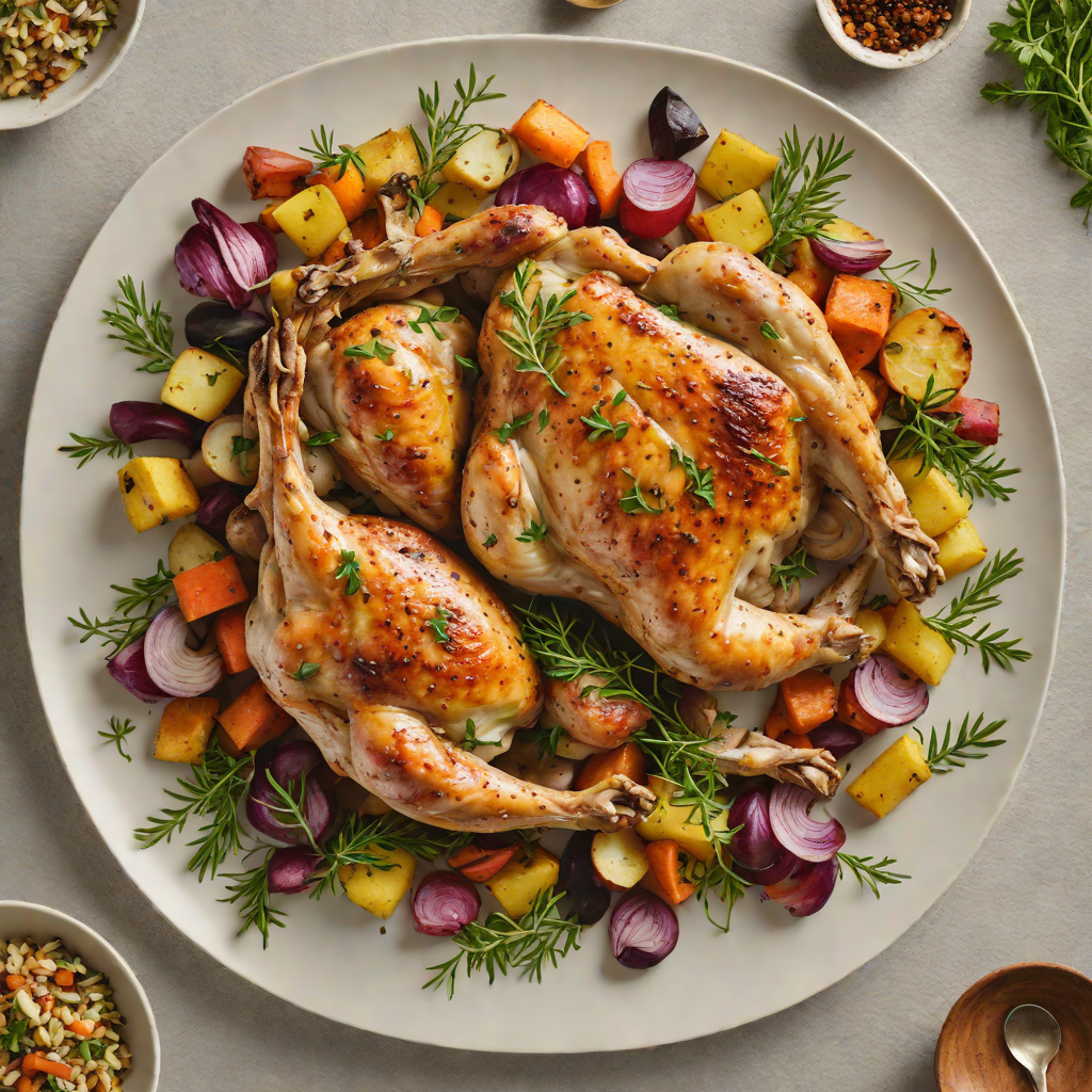 One-Pan Hidden Lake Herb-Roasted Chicken with Root Vegetables