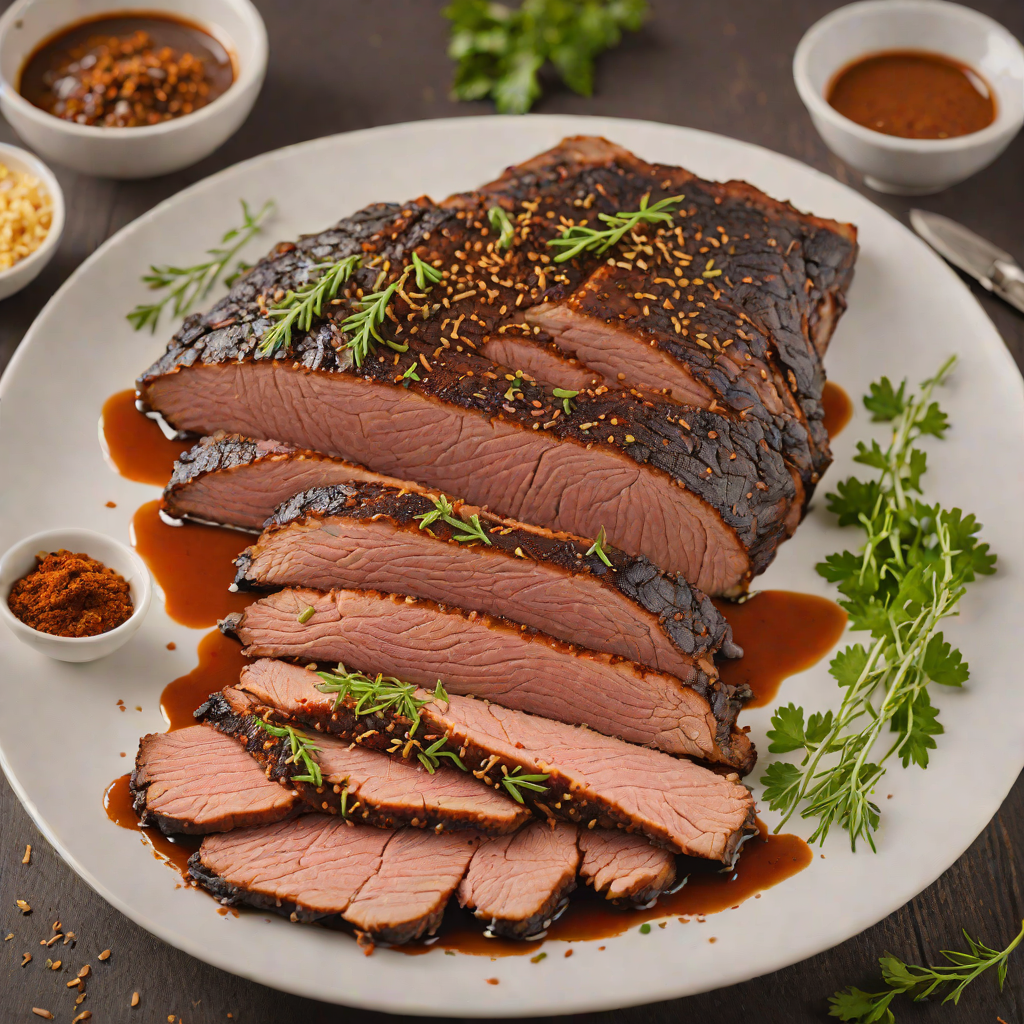 Slow-Smoked Beef Brisket with Classic Southern BBQ Rub