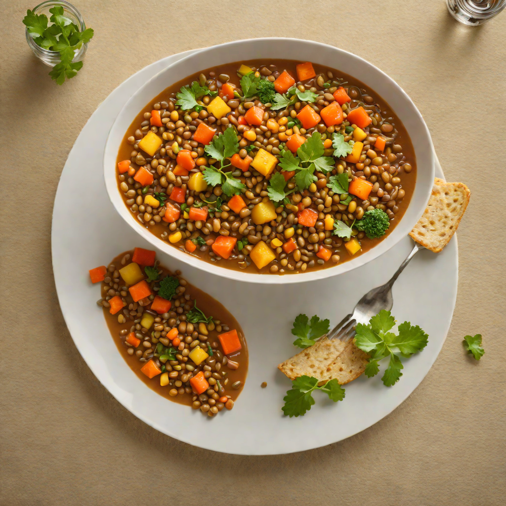 Hearty Spiced Lentil and Vegetable Stew