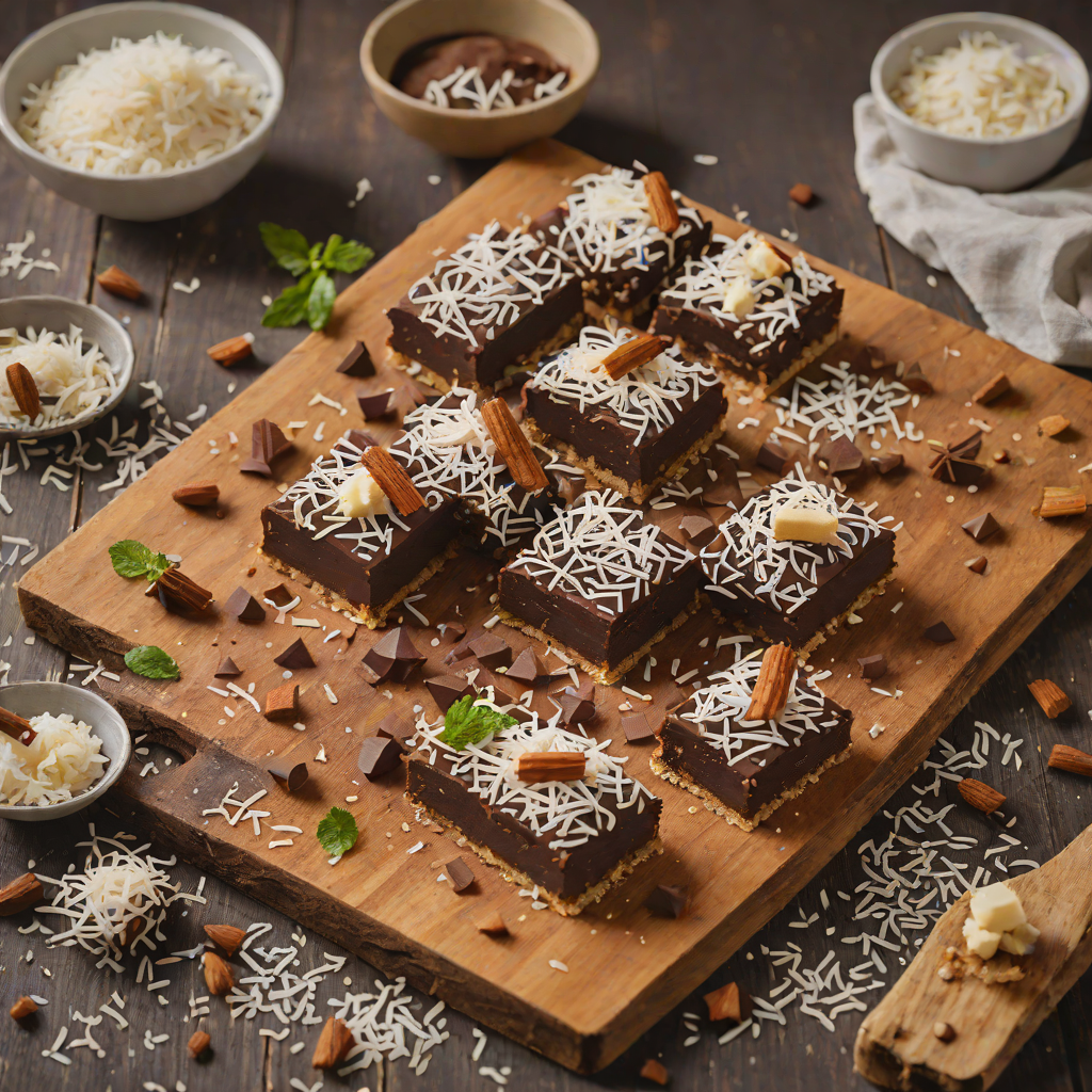 No-Bake Chocolate Hedgehog Slice with Desiccated Coconut