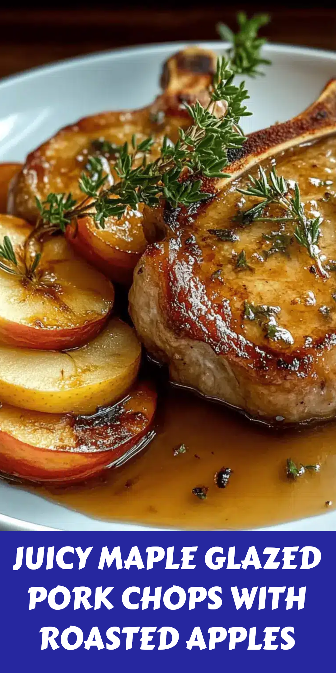 Crispy Maple-Glazed Pork Chops with Apple Compote