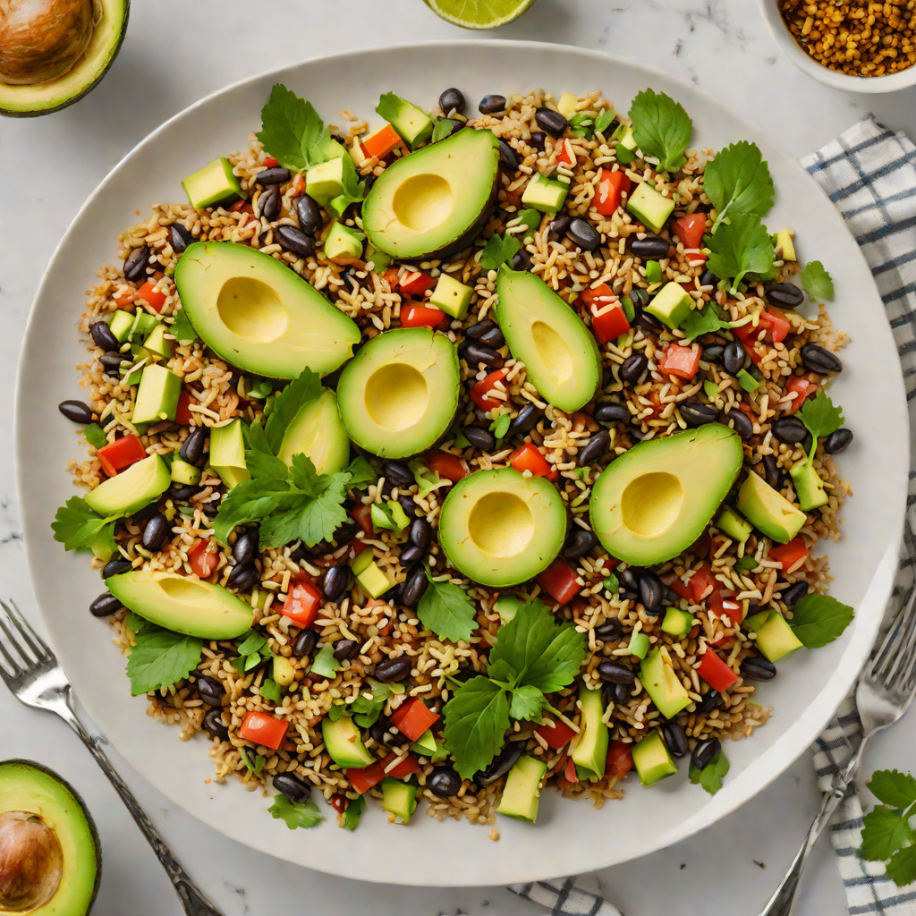 Chili-Lime Black Bean and Quinoa Salad with Avocado