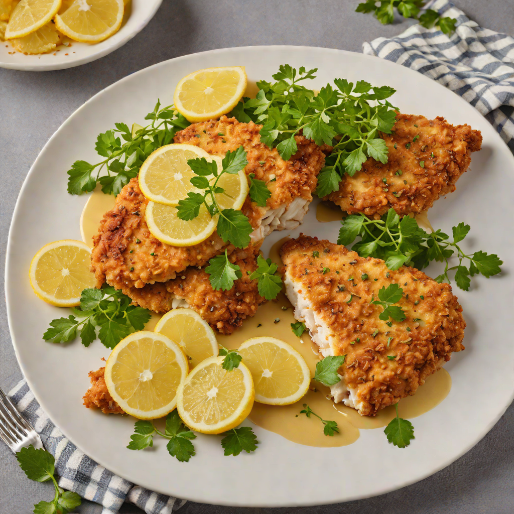 Classic Chicken Schnitzel with Lemon Myrtle Crust
