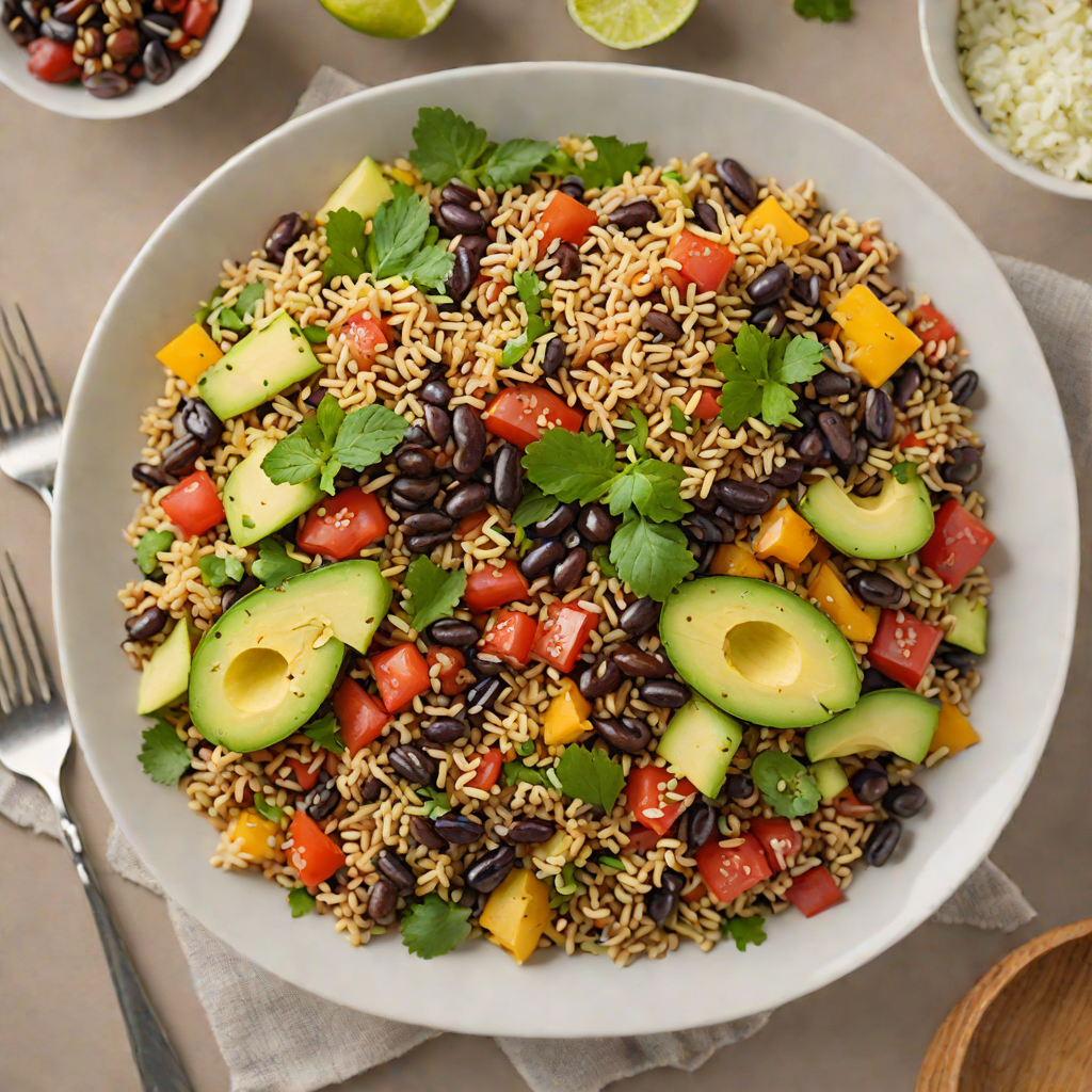 High-Protein Quinoa and Black Bean Power Bowl