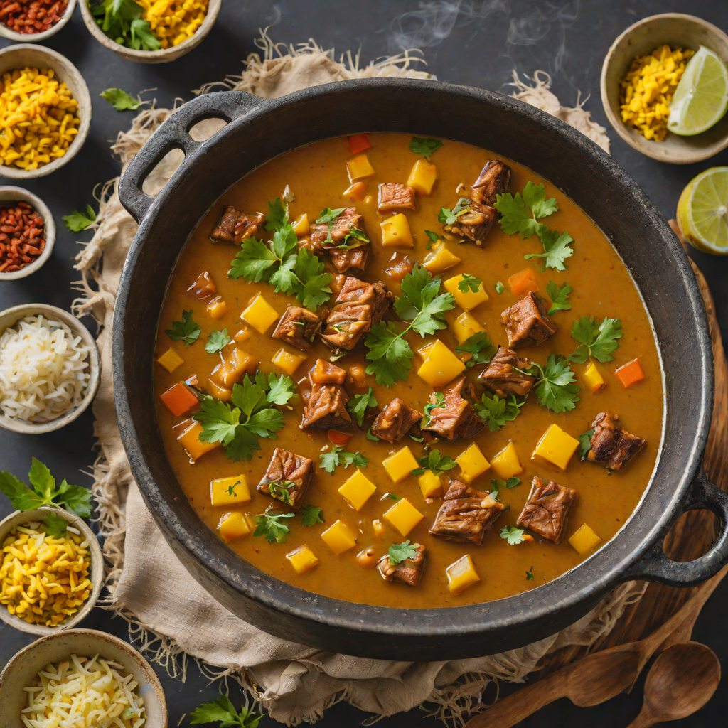 Smoky Coconut and Turmeric Tiki Fire Pit Stew