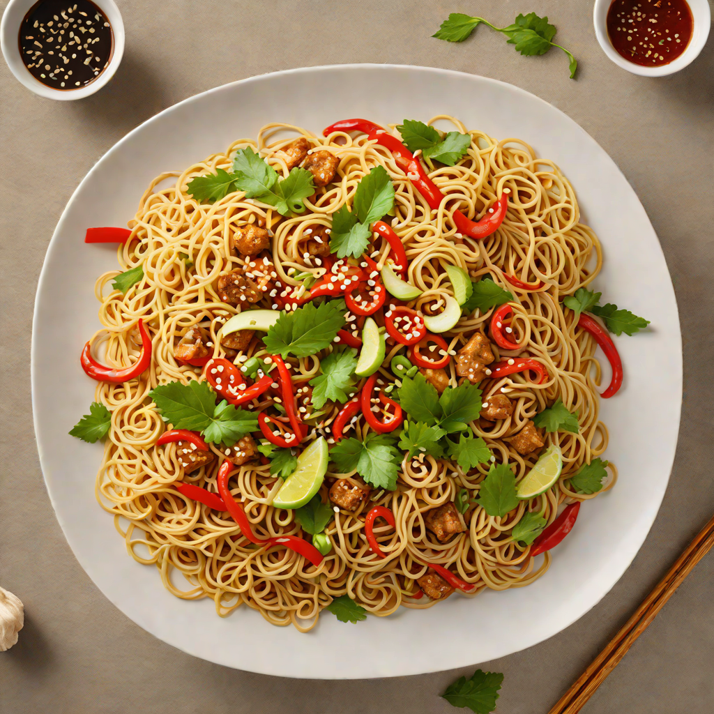 Quick Indonesian-Inspired Noodle Stir Fry with Garlic and Chili