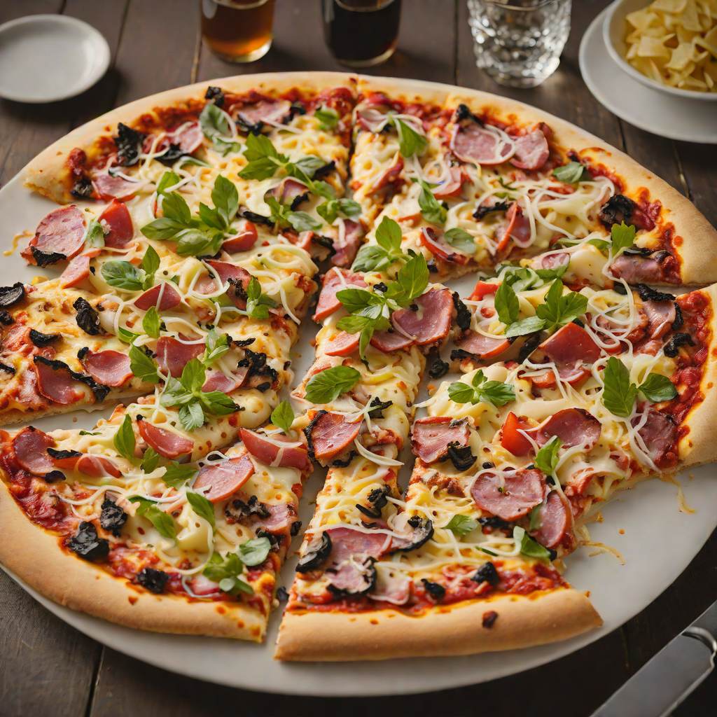 Rustic Brew House Pub Pizza with Wisconsin River Meats