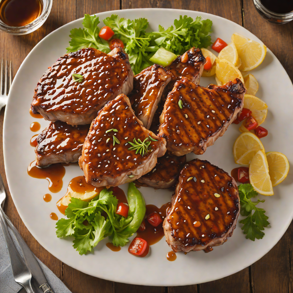 Whiskey-Spiced Glazed Pork Chops