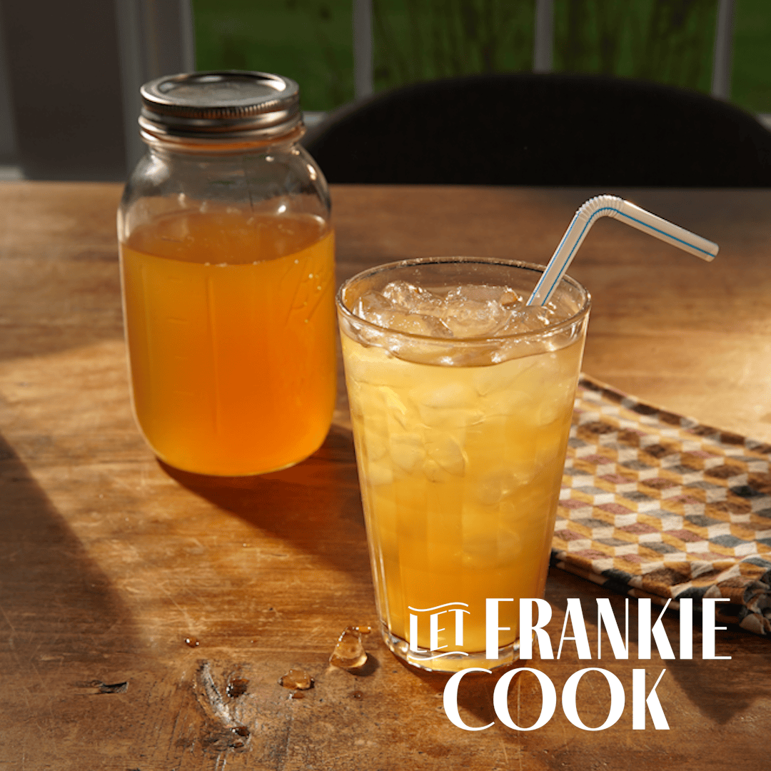 Maple Ginger Sparkler with Lemon Zest